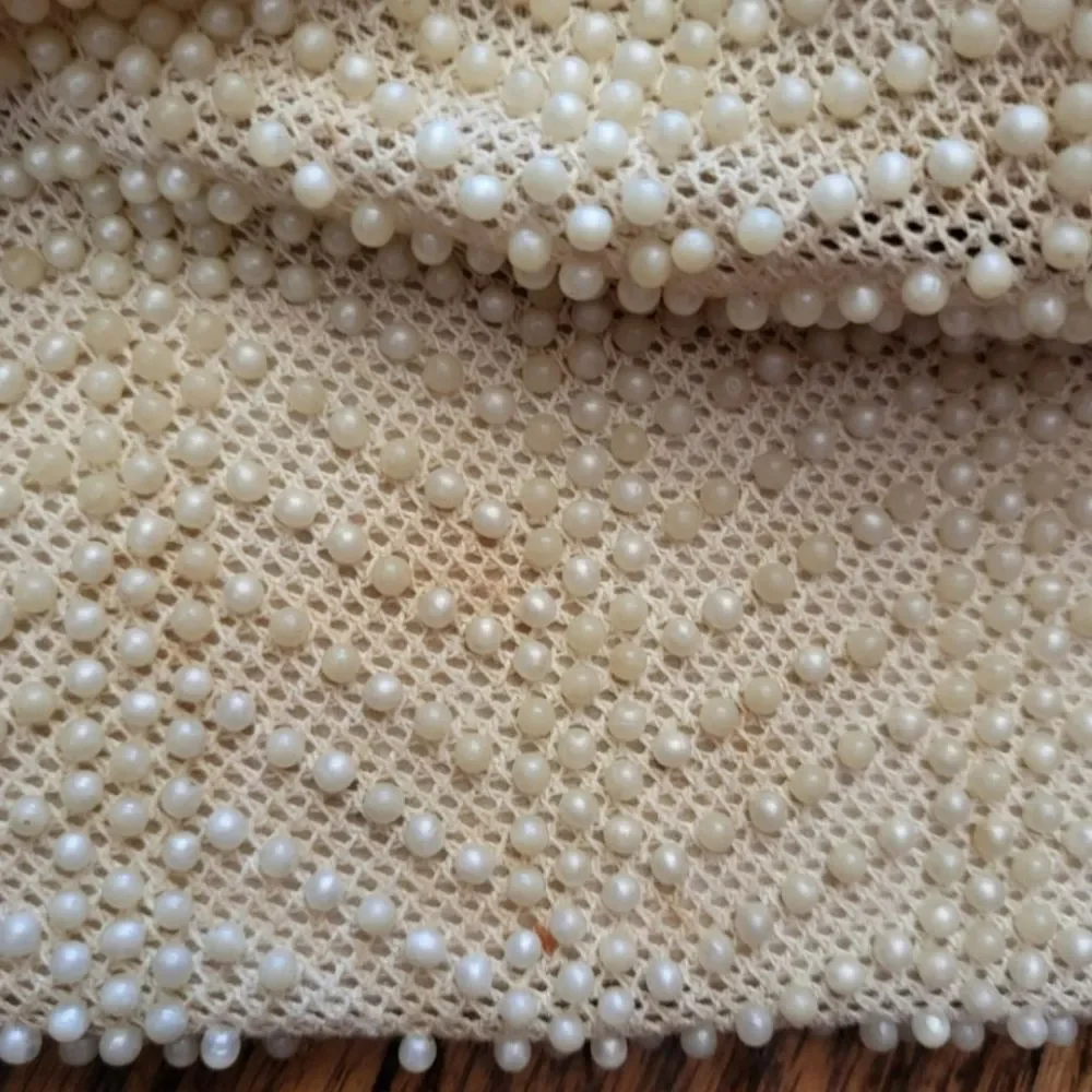 Vintage Beaded Pearl Clasp Closure Handbag‎